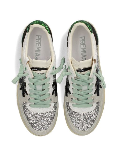 Scarpa donna Premiata basket glitter argento PREMIATA Prime | BSKT_CLAY_D8165